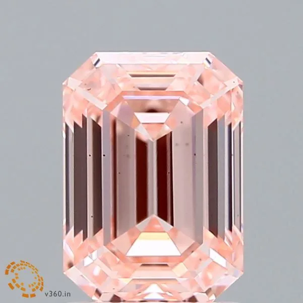 2.0 Carat Fancy Intense Pink VS2 EMERALD Lab Diamond