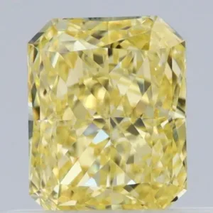 0.5 Carat Radiant Fancy Intense Yellow VVS2 Natural Diamond