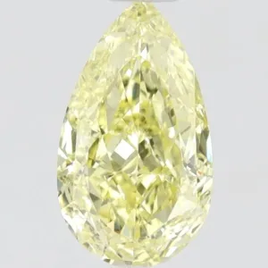 0.5 Carat Pear Fancy Yellow VS2 Natural Diamond