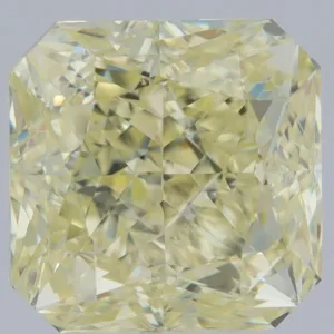 5.01 Carat Radiant Fancy Light Yellow VS1 Natural Diamond