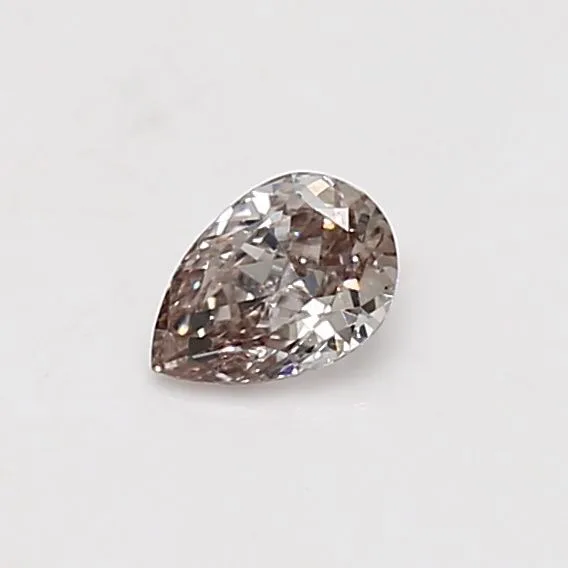 0.32 Carat Pear Fancy Brown VS2 Natural Diamond