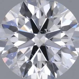 0.59 Carat Round D SI2 Natural Diamond