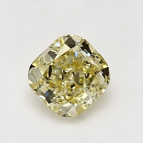 1.01 Carat Cushion Brilliant Fancy Light Yellow VS2 Natural Diamond