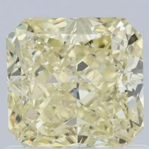 1 Carat Square Fancy Yellow VS2 Natural Diamond