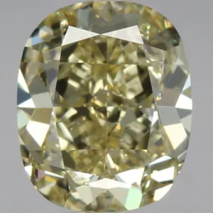 1.7 Carat Cushion Brilliant Fancy Yellow VVS2 Natural Diamond