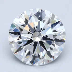 5.02 Carat Round D SI2 Natural Diamond