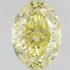 1 Carat Fancy Intense  Yellow VVS1 OVAL Diamond