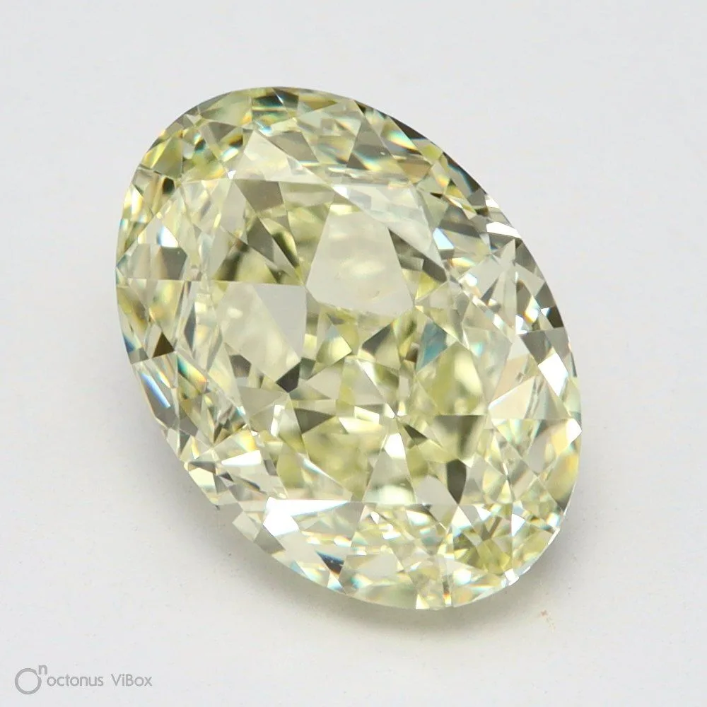 1.57 Carat Oval Fancy Light Yellow VS2 Natural Diamond