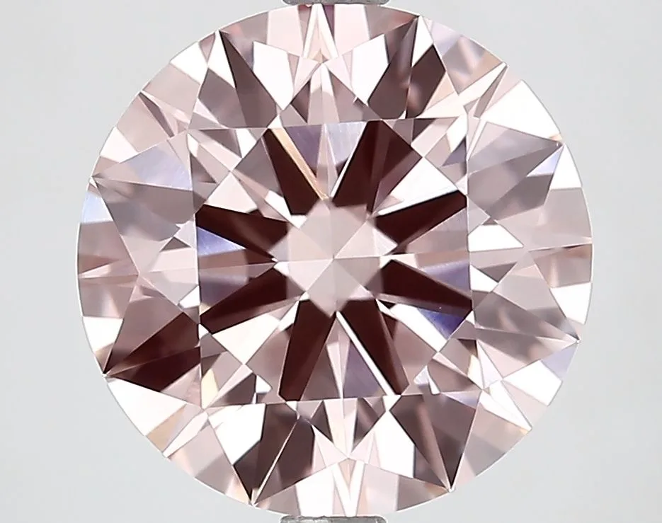 3.96 Carat Round Fancy Intense Pink VS1 Lab Diamond 1 3.96 Carat Fancy Intense Pink VS1 ROUND Lab Diamond