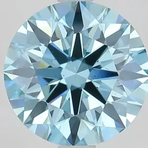2.5 Carat Fancy Vivid Blue VS2 ROUND Lab Diamond