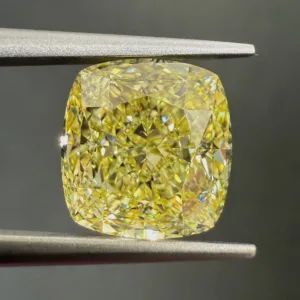 5.04 Carat Cushion Modified Fancy Yellow VVS2 Natural Diamond