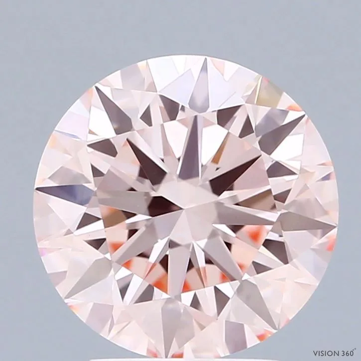 3.08 Carat Fancy Intense Pink VVS2 ROUND Lab Diamond