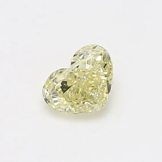 0.48 Carat Heart Fancy Light Yellow SI1 Natural Diamond