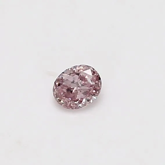 0.12 Carat Oval Fancy Pink Natural Diamond