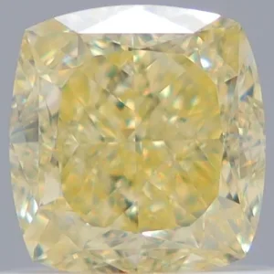 1.01 Carat Cushion Brilliant Fancy Yellow VS1 Natural Diamond