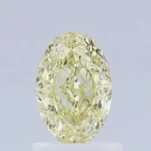 1.01 Carat Oval Fancy Light Yellow VS2 Natural Diamond