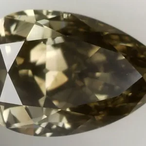 1.63 Carat Pear Fancy Dark Gray I1 Natural Diamond