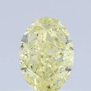 0.57 Carat Oval Fancy Yellow SI1 Natural Diamond