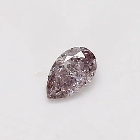 0.25 Carat Pear Fancy Pink SI2 Natural Diamond