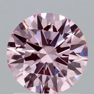 1.3 Carat Round Fancy Intense Pink VVS2 Lab Diamond