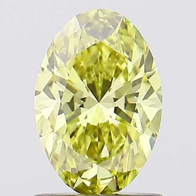 1.04 Carat Oval Fancy Vivid Yellow VVS2 Lab Diamond 1 1.04 Carat Oval Fancy Vivid Yellow VVS2 Lab Diamond