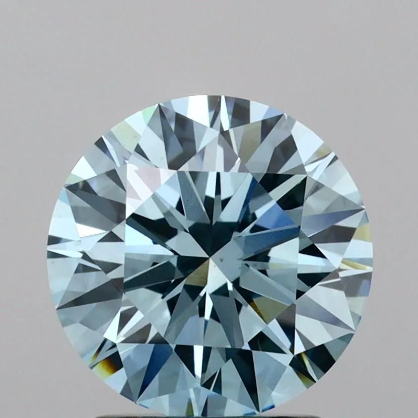 2.02 Carat Fancy Vivid Blue VS1 ROUND Lab Diamond