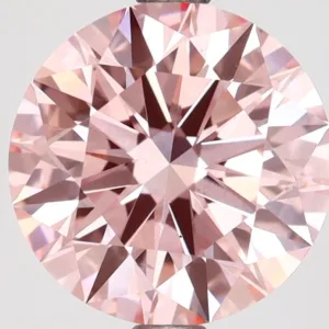 3.08 Carat Round Fancy Intense Pink VS2 Lab Diamond