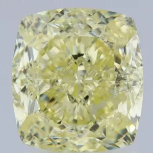 2.4 Carat Cushion Brilliant Fancy Yellow VS1 Natural Diamond