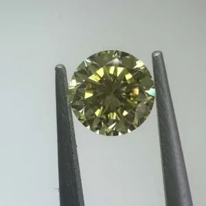 0.3 Carat Round Fancy Intense Yellow SI2 Natural Diamond