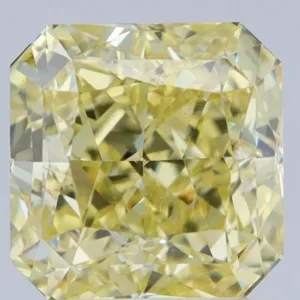2.01 Carat Square Fancy Yellow VS1 Natural Diamond