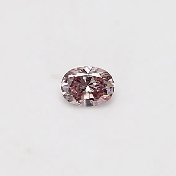 0.1 Carat Oval Fancy Pink Natural Diamond