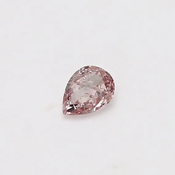 0.12 Carat Pear Fancy Pink Natural Diamond