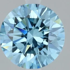 2.11 Carat Fancy Vivid Blue VVS2 ROUND Lab Diamond