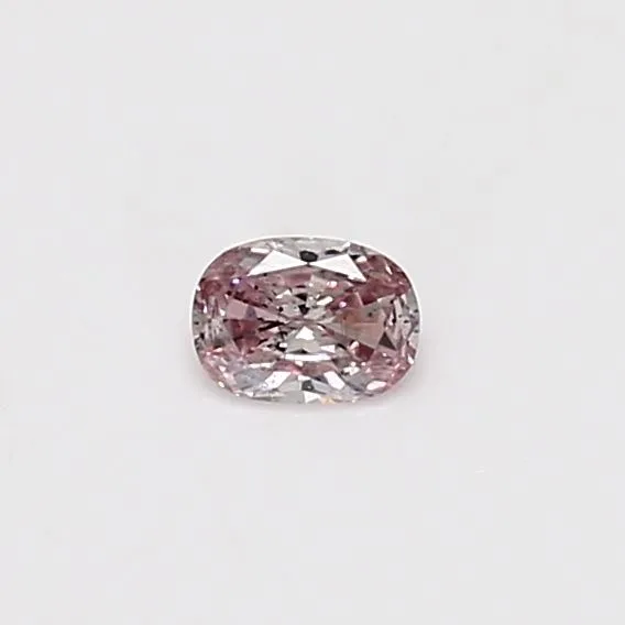 0.13 Carat Cushion Brilliant Fancy Pink Natural Diamond
