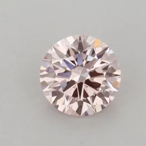 0.59 Carat Round Fancy Pink VVS2 Lab Diamond