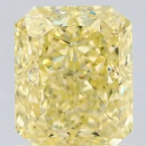 1.29 Carat Radiant Fancy Yellow VS1 Natural Diamond