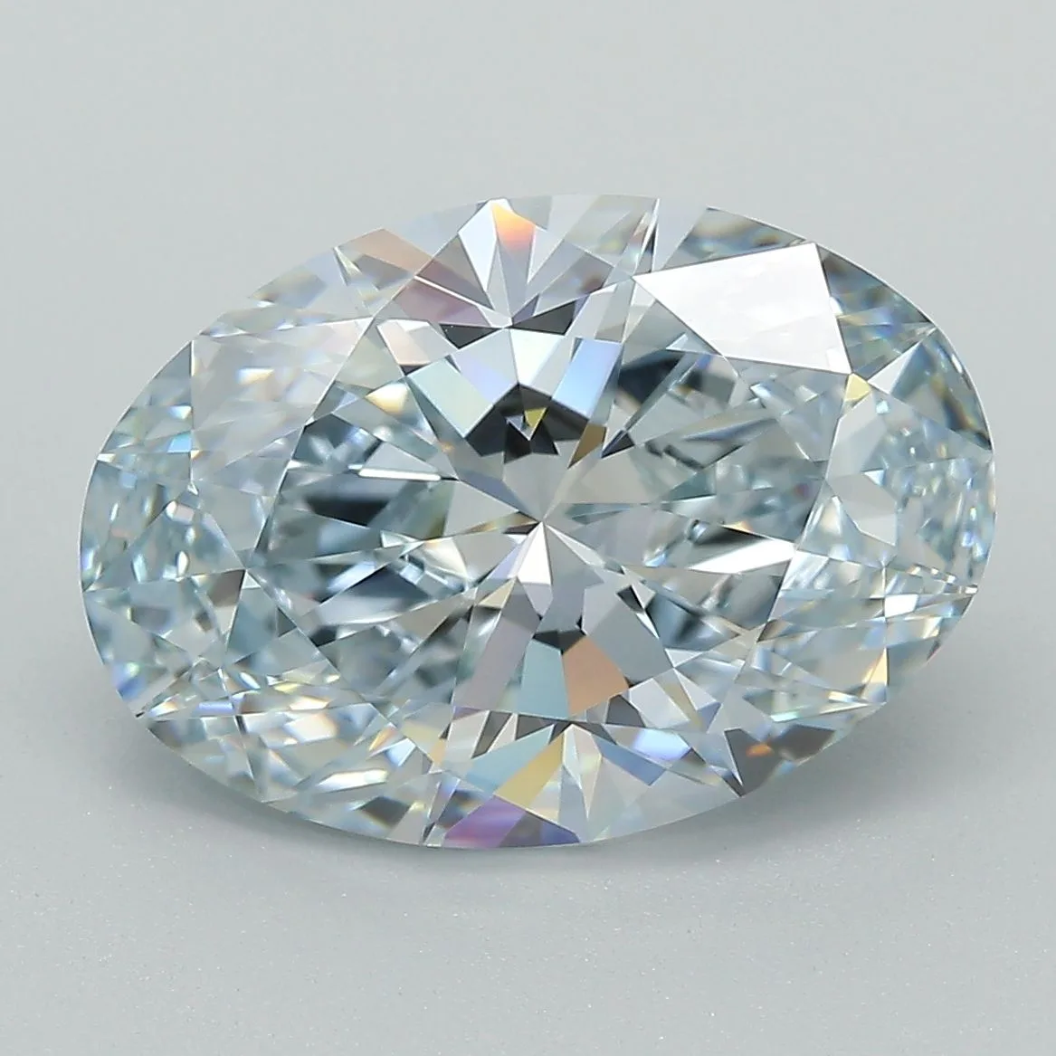 5.09 Carat Oval Fancy Blue IF Lab Diamond