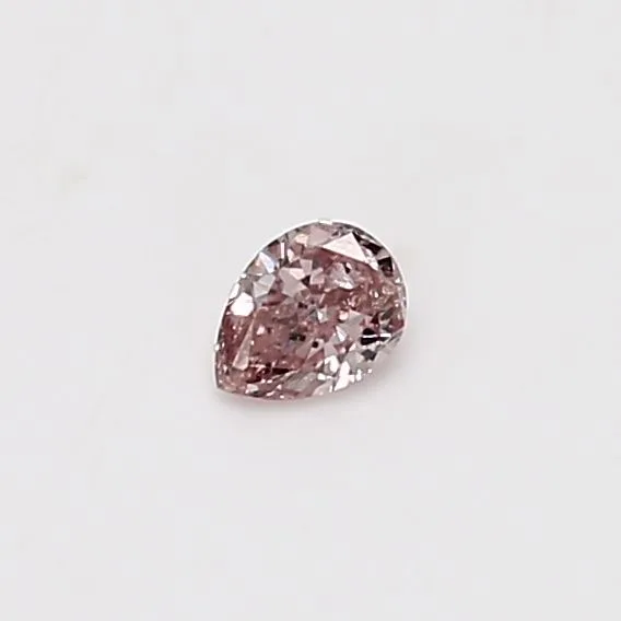 0.12 Carat Pear Fancy Pink Natural Diamond