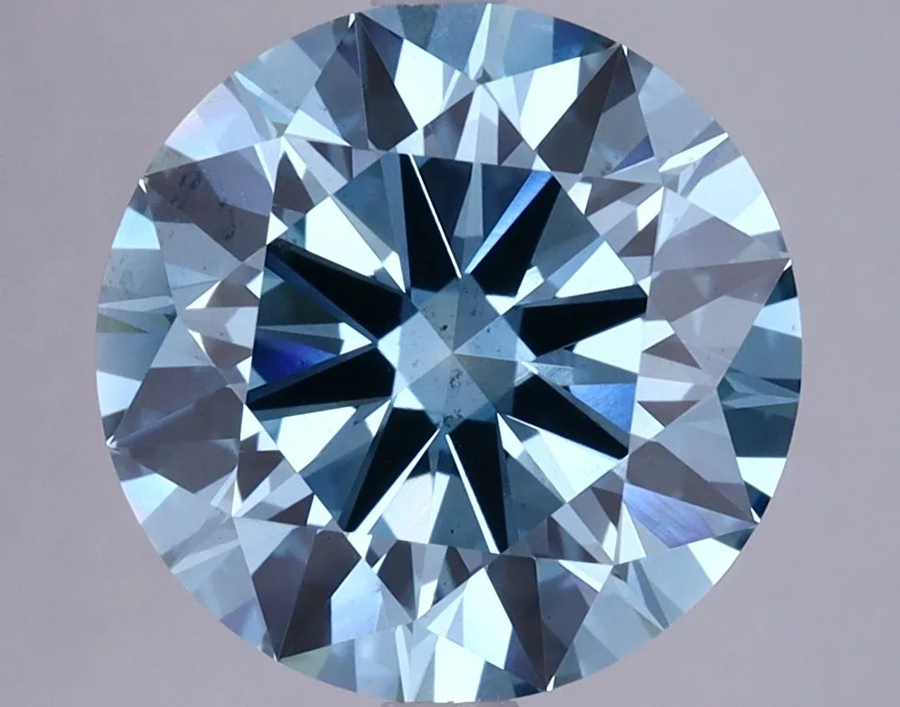 4.54 Carat Round Fancy Vivid Blue VS1 Lab Diamond 1 4.54 Carat Round Fancy Vivid Blue VS1 Lab Diamond