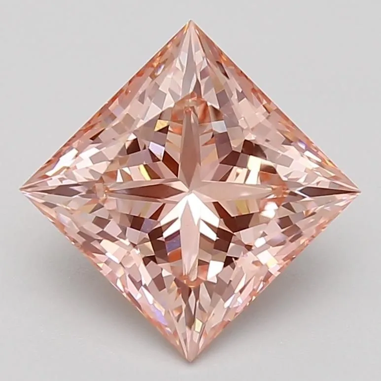 2.69 Carat Fancy Vivid Pink VVS2 PRINCESS Lab Diamond