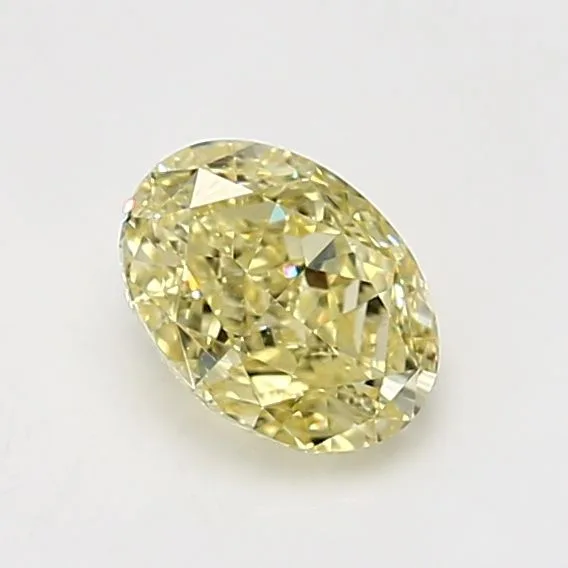 1.01 Carat Oval Fancy Yellow VVS1 Natural Diamond