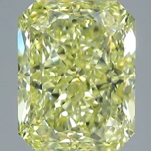 1.73 Carat Radiant Fancy Intense Yellow VS1 Natural Diamond
