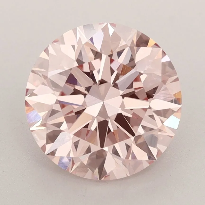 2.77 Carat Round Fancy Intense Pink VS1 Lab Diamond