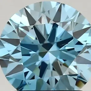 1.35 Carat Fancy Vivid Blue VS2 ROUND Lab Diamond