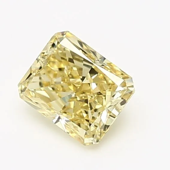 1.28 Carat Radiant Fancy Intense Yellow VS2 Natural Diamond
