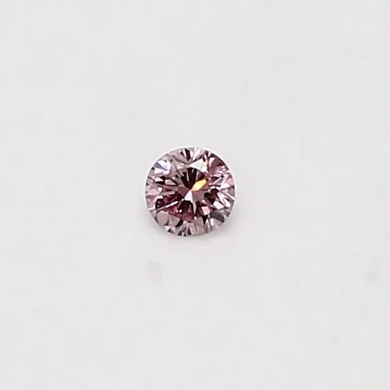 0.06 Carat Round Fancy Pink Natural Diamond
