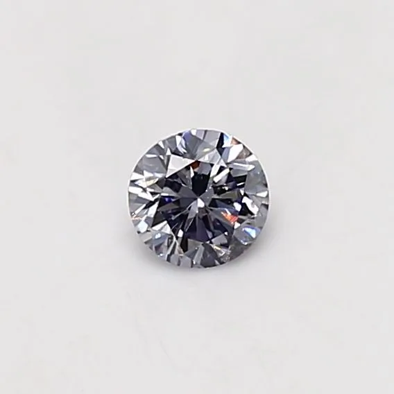 0.23 Carat Round Fancy Violet SI2 Natural Diamond