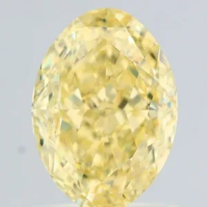 1.5 Carat Oval Fancy Yellow VS1 Natural Diamond