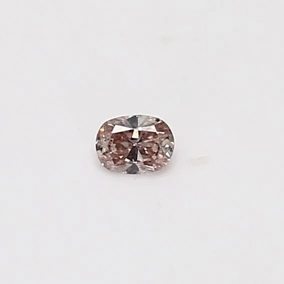 0.07 Carat Cushion Brilliant Fancy Pink Natural Diamond