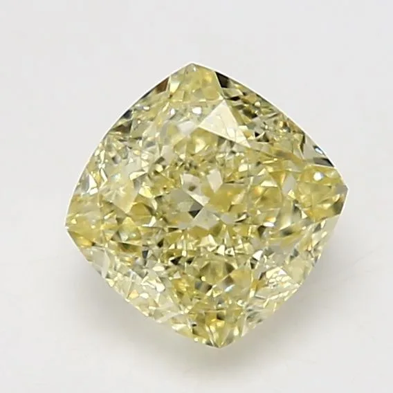 2.01 Carat Cushion Brilliant Fancy Yellow VS1 Natural Diamond